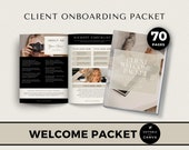 Client Welcome Packet Template, Virtual Assistant Welcome Pack, New Client Service Guide, Coaching Onboarding Canva Template, Commercial Use