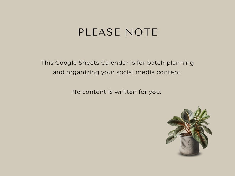 Calendario dei contenuti dei social media, Pianificazione dei contenuti mensili dei social media, Fogli di calcolo di Google, Instagram, Youtube, TikTok, Facebook, Beige immagine 5