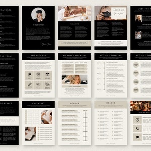 Client Welcome Packet Template, Virtual Assistant Welcome Pack, New Client Service Guide, Coaching Onboarding Canva Template, Commercial Use image 3