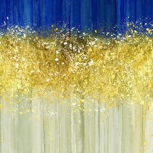 Panoramic Canvas Wall Art Abstract Golden Marble Texture Accent Canvas Prints for Home Wall Decor. Embossed with Special Texture Effect