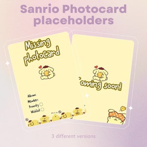 Kpop Missing Photocard Binder Filler/Placeholder: schattig ontwerp (digitale download), pc-verzamelinzet