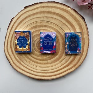 Once Upon a Broken Heart Miniature Books| Fantasy Romance Mini Books for Book Nooks & Dollhouses | Collectible Gift for Book Lovers