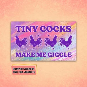 Car Magnet, bumper magnet, rude gifts, bumper sticker, funny magnets, offensive stickers, gag gift, sarcastic silly sticker, inappropriate