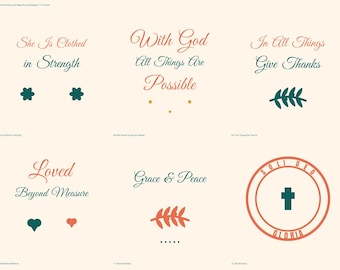 24 Faith SVG Bundle, Christian Cut Files PNG DXF, Bible Verse Shirt Designs for Cricut Silhouette