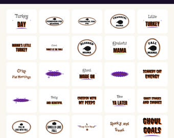 104 Halloween SVG Bundle, Fall Pumpkin Cut Files for Cricut, Spooky PNG DXF Designs, Commercial Use