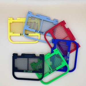 Filterhouder met handvat voor xTool S1 (20W) laserkop met opschrift