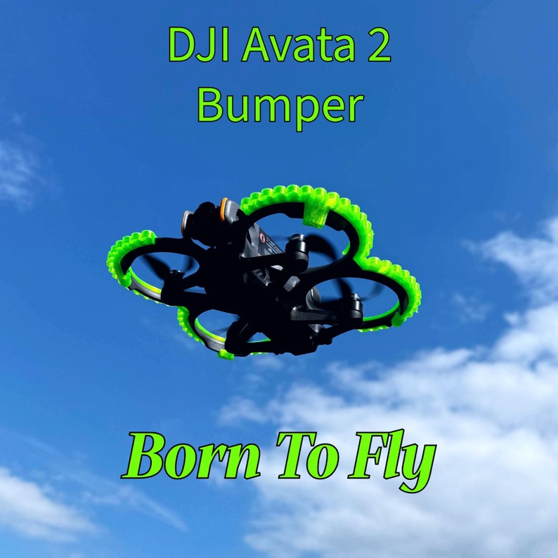 DJI Avata 2 Bumper: Two-piece set made of elastic TPU for optimal collision protection image 1