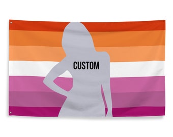 Drapeau lesbien personnalisé, Drapeau lesbien