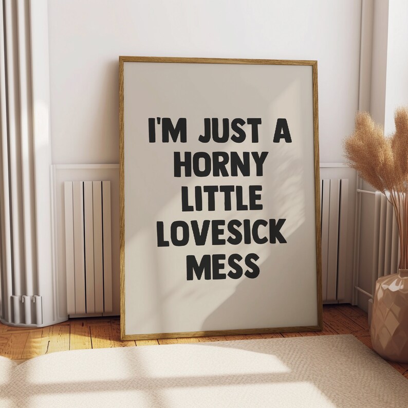 Girl in Red Poster, Girl in Red Lyrics, Lesbian Wall Art Digital