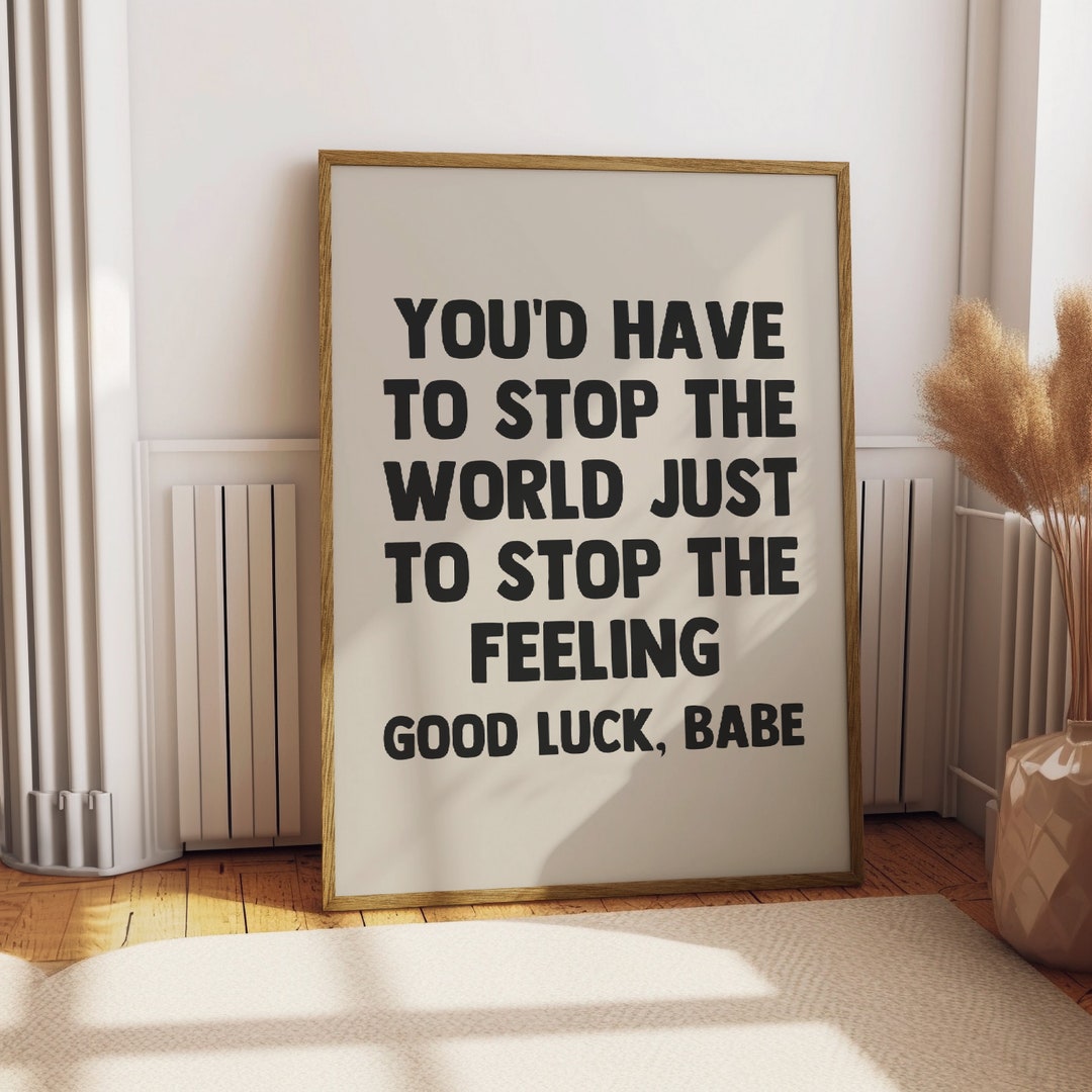 Good Luck, Babe Lyrics Chappell Roan Poster, Chappell Roan Lyrics ...