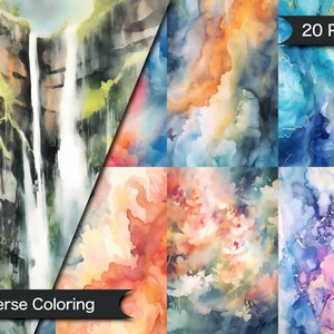 Reverse Coloring Book Relaxing & Mindful Coloring Experience Inverse Coloring Pages Instant Download - Printable Coloring Pages