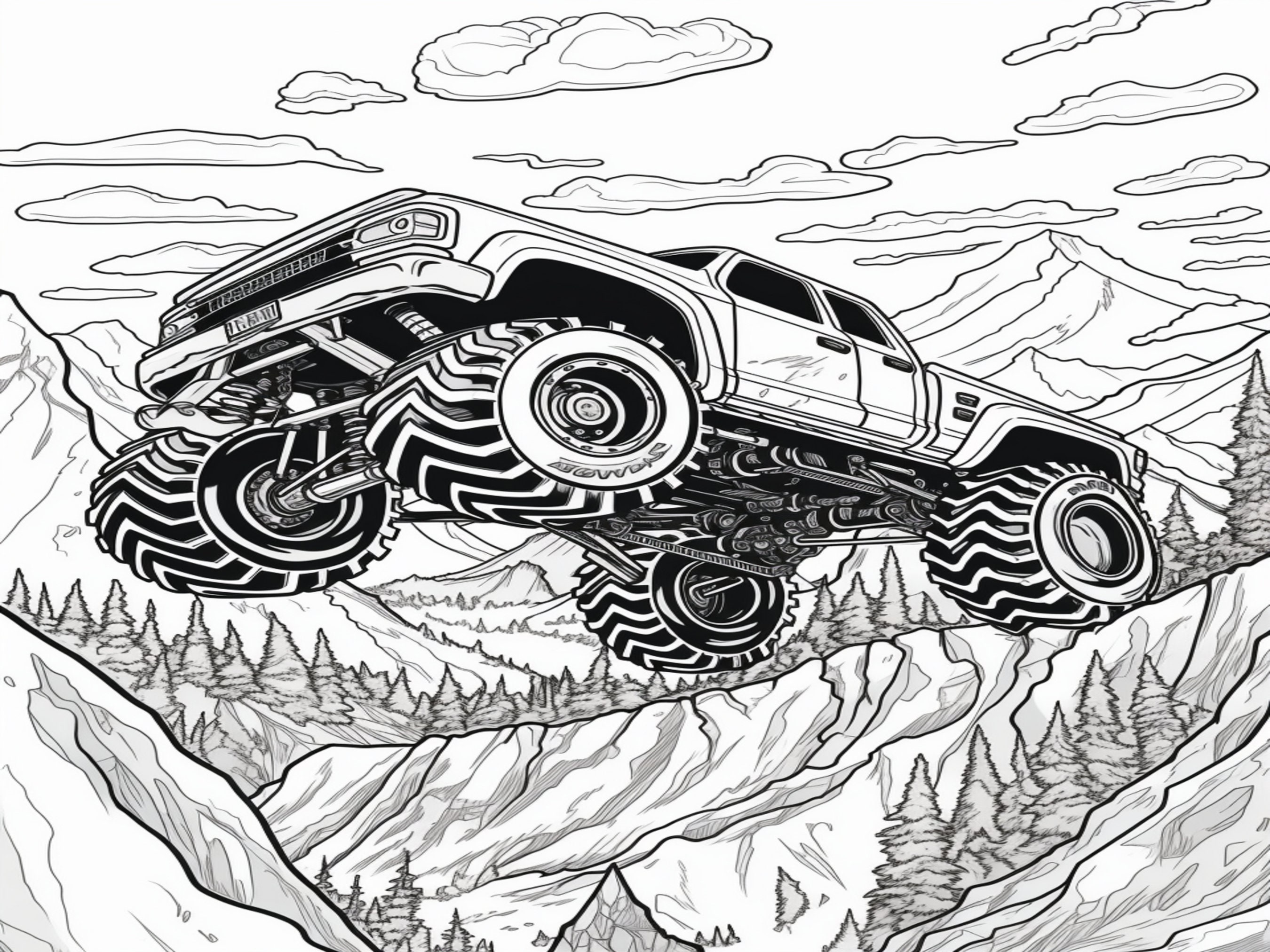 Coloring Book For Boys - ATV & Offroad Cars: Over 30 Coloring Pages to Color and Enjoy - Off-road Vehicles for Kids Aged 6 - 12. [Book]