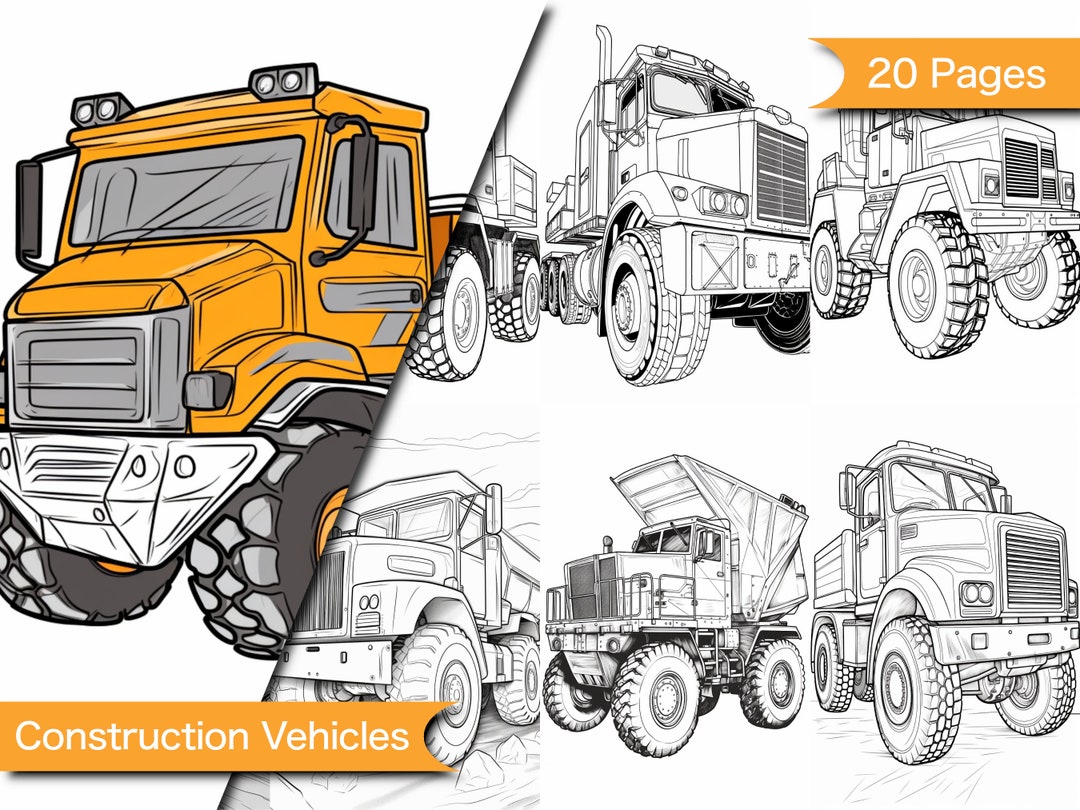Construction Vehicle Coloring Construction Vehicle Coloring Page ...