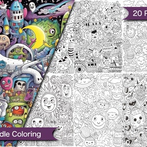 Doodle Art Coloring Pages for All Ages - Relaxing Pattern Coloring Sheets Download Printable Coloring Pages Doodling Art Coloring Fun