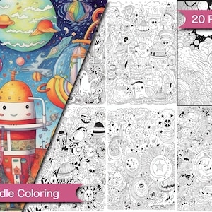 Doodle Art Coloring Pages for All Ages - Relaxing Pattern Coloring Sheets Download Printable Coloring Pages Doodling Art Coloring Fun