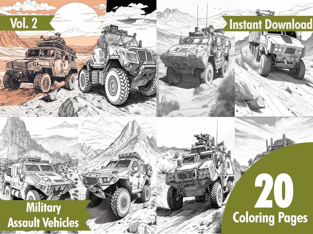 Military Vehicle Coloring Pages | Military Vehicles | Army Assault ...