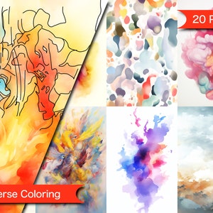 Reverse Coloring Book Relaxing & Mindful Coloring Experience Inverse Coloring Pages Instant Download - Printable Coloring Pages