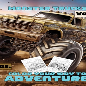 Fun Monster Truck Coloring Book for Kids | Truck Coloring Pages | Monster Trucks | Trucks for Kids | Printable coloring | Kids coloring