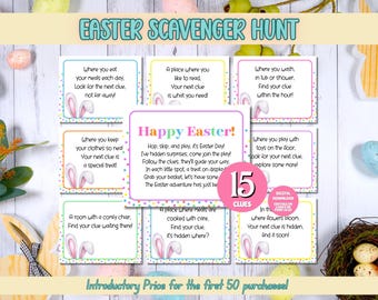 Caccia al tesoro di Pasqua MODIFICABILE, Caccia al tesoro di Pasqua, Giochi di Pasqua, Caccia alle uova di Pasqua, Attività pasquali per bambini, Stampabili di Pasqua, Pasqua per bambini