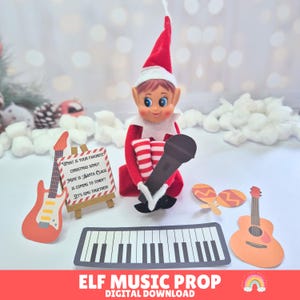 Elf Music Prop, Elf Prop Idea,  Printable Elf Kit, Printable Elf Prop, Elf Printable, Cute Elf Idea, Elf Mischief, Elf Accessories