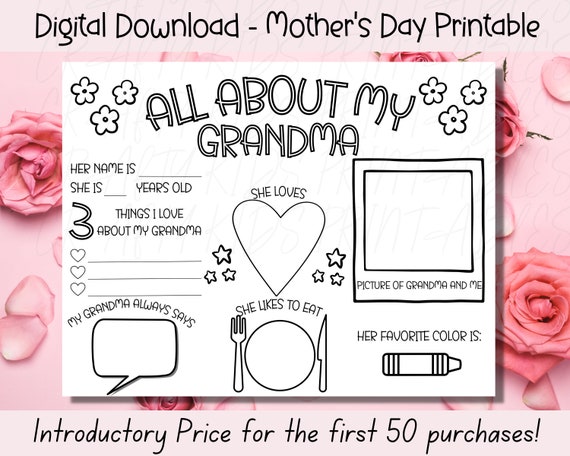 13 Free All About My Mom Printables