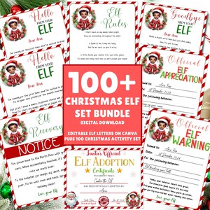 EDITABLE Black Elf Letters,  Elf Welcome Letter, Elf Goodbye Letter, Elf Rules, Elf Warning, Elf Adoption, Elf Printable, Elf Accessories