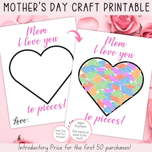 Imprimible para el Día de la Madre, Mamá, te amo profundamente, Regalo para el Día de la Madre, Tarjeta para Mamá, Tarjeta para el Día de la Madre, Página de Actividades para el Día de la Madre, Manualidad de Cumpleaños