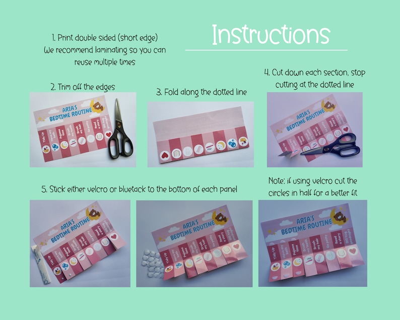 Bedtime Routine Printable, Kids Bedtime Routine, Kids Printable, Get ...