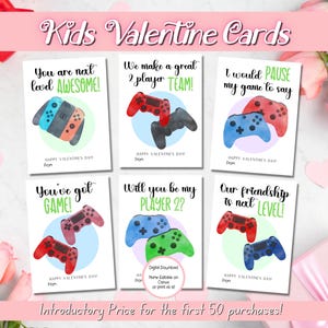 EDITABLE Printable Gamer Valentine Cards, Classroom Valentines Day Card, Kids Valentines, Boy Valentine, Valentine cards for kids classroom