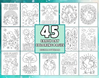 Earth Day Coloring Pages, Earth Day Coloring Book, Earth Day Craft, Earth Day Activities, Kids Coloring In Page, Coloring Sheet Craft
