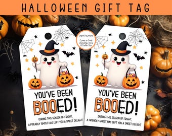 You've Been Booed Gift Tag, Boo Box Gift Tag, Boo Basket Tags, Halloween Gift Tag, Halloween Favor Tag, Boo Tag, Halloween Goodie Bag