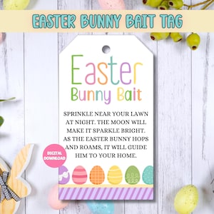 Osterhase Köder Anhänger, Ostern Geschenkanhänger, Ostern Printables, Osterkorb Tags, Lila Printable Leckerbissen Anhänger, Osterhase Brief