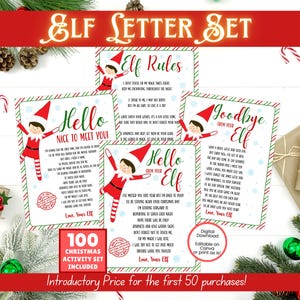 BEWERKBARE elfenbrief, elfenwelkomstbrief, elfaankomstbrief, elfen afscheidsbrief, elfregels, elfafdrukbaar, elfaccessoires, elfenbrievenset
