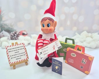 Elf Travel Prop, Elf Prop Idea,  Printable Elf Kit, Printable Elf Prop, Elf Printable, Elf Arrival Idea, Elf Mischief, Elf Accessories