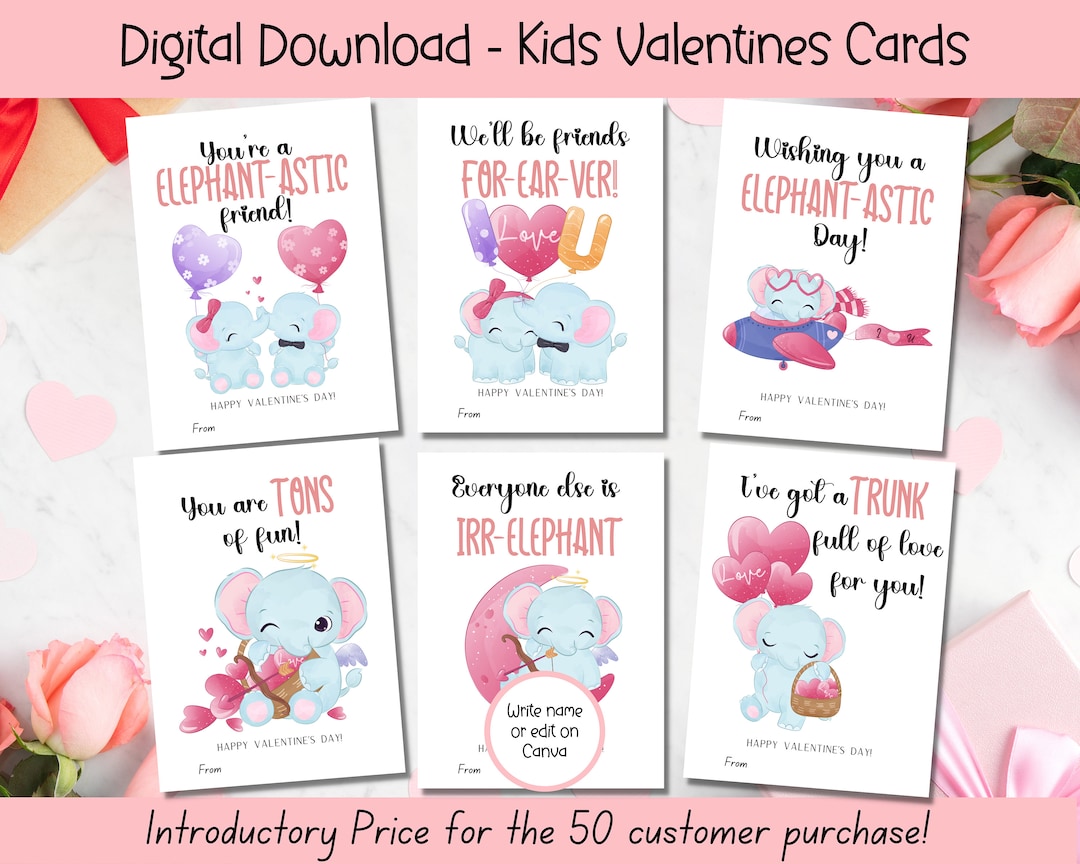 editable-elephant-valentine-cards-classroom-valentines-day-cards-kids-valentines-girls