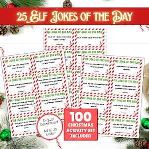 Elf Joke of the Day, Christmas Elf Jokes, Elf Arrival, Elf Props, Elf Notes, Elf Kit, Elf Letter, Elf Printable, Elf Accessories, Elf Letter