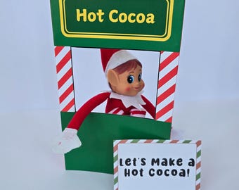 Elf Hot Cocoa Prop, Elf Prop Idea,  Printable Elf Kit, Printable Elf Prop, Elf Printable, Elf Arrival Idea, Elf Mischief, Elf Accessories