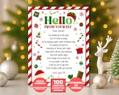 EDITABLE Elf Arrival Letter, Elf Welcome Letter, I'm Back Elf Letter, Elf Return Letter, Elf is Back Letter, Elf Letter Template, Elf Kit
