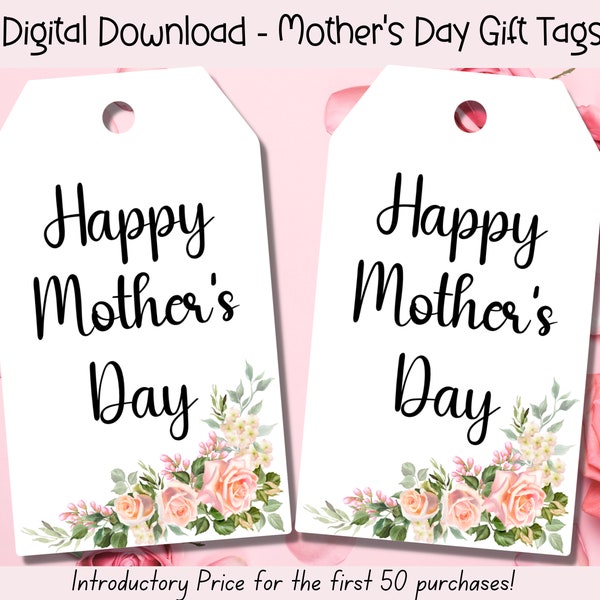 Mothers Day Gift Tag, Mothers Day Gift, Mothers Day Tag, Mother's Day Printable, Happy Mothers Day, Printable Gift Tag, Mothers Day Favors