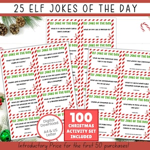 Elf Joke of the Day, Christmas Elf Jokes, Elf Arrival, Elf Props, Elf Notes, Elf Kit, Elf Letter, Elf Printable, Elf Accessories, Elf Letter