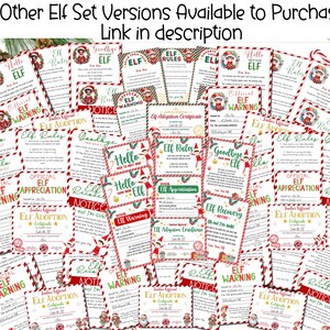 EDITABLE Elf Adoption Certificate, Letter From Your Elf, Elf Arrival ...