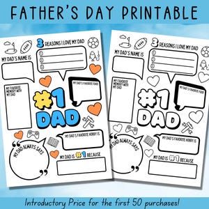 Afdrukbaar Vaderdag, alles over mijn vader, Vaderdagcadeau, kaart voor papa, activiteitenpagina, vragenlijst vader, vaderdagactiviteit