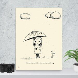 Wall Art Poster print - Raining