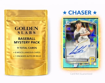Seth Hernandez Bowman Aqua Lava Auto Chaser Pack! MLB Baseball Mystery Pack:1 Guaranteed Auto or Relic Encased Card+8 Miscellaneous Cards!