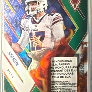 NFL Hot Pack:1 Guaranteed Auto or Relic Encased Card+15 Miscellaneous Cards! Josh Allen Phoenix Green Laundry Tag Patch /10 Chaser Pack-READ