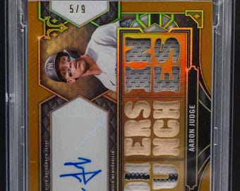 MLB Baseball Hot Pack:1 Guaranteed Graded Card +10 Miscellaneous Cards! Topps Triple Threads Aaron Judge Rookie Patch Auto Chaser Pack-READ