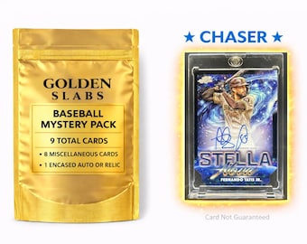 Baseball Mystery Pack:1 Guaranteed Auto or Relic Encased Card+8 Miscellaneous Cards! Fernando Tatis Jr Cosmic Chrome Stella Nova Auto Chaser