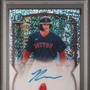 Pack MLB Baseball : 1 carte graduée garantie + 10 cartes diverses ! Pack Rookie Auto Chaser pour réfracteur Bowman Roman Anthony Speckle - LIRE