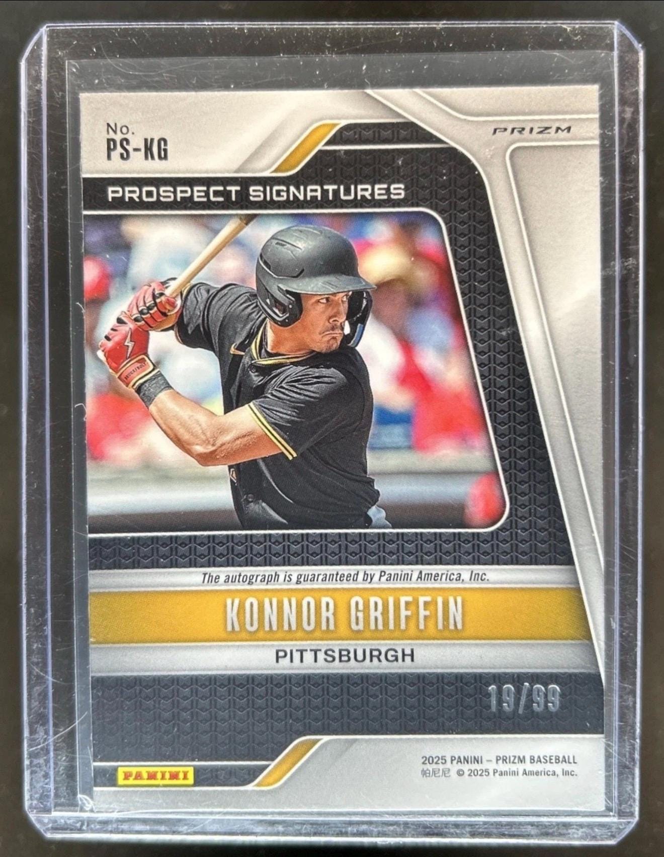 Konnor Griffin Panini Prizm Red Rookie Auto Chaser! MLB Baseball