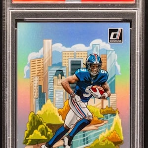 NFL Football Hot Pack:1 Guaranteed Graded Card+ 10 Miscellaneous Cards! Panini Donruss Malik Nabers Rookie Downtown Chaser Pack-READ